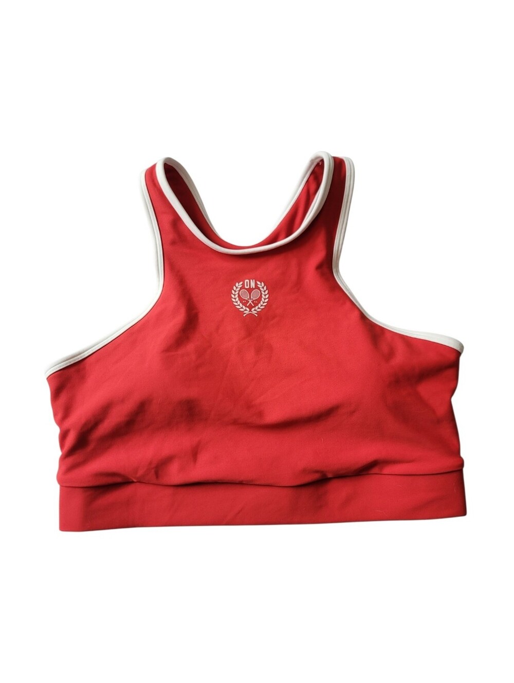 Old Navy Active Powersoft Medium Support Go-Dry Large Tennis Sport Bra Red